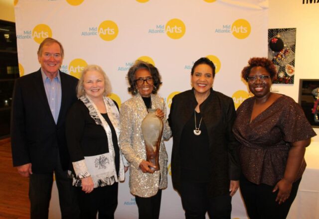 Color photo of Alan Cooper, Theresa Colvin, Joan Myers Brown, Romona Riscoe Benson, and Ivory Allison.