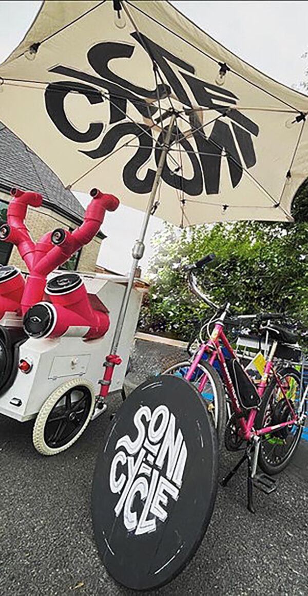 Color photo of prototype bicycle.