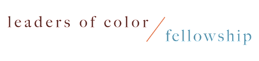 Word mark logo that says leaders of color fellowship.