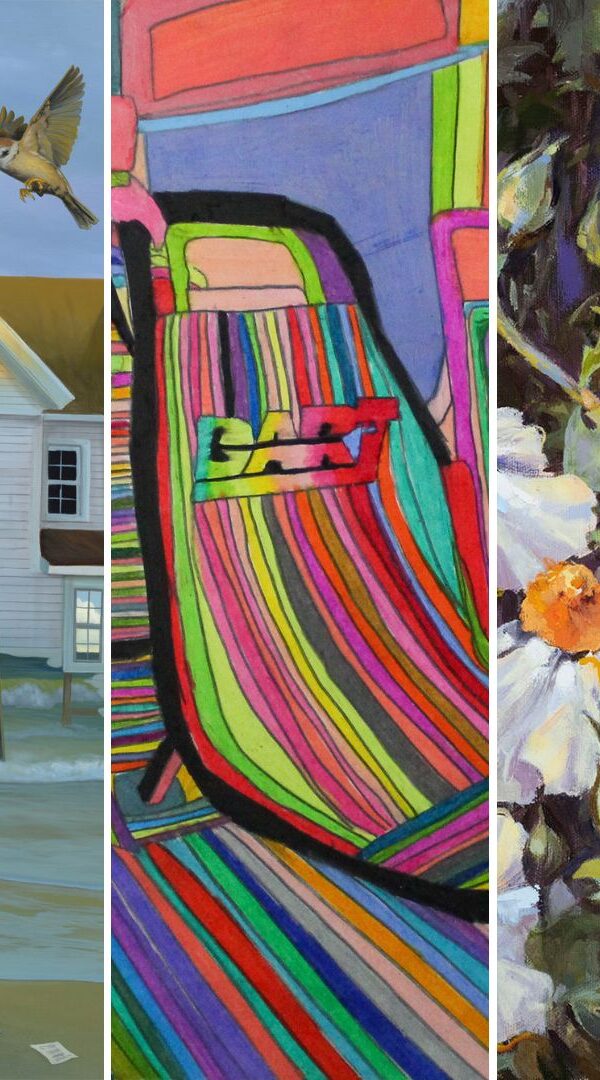 Images from four DDOA Fellowship awardees in one tile.