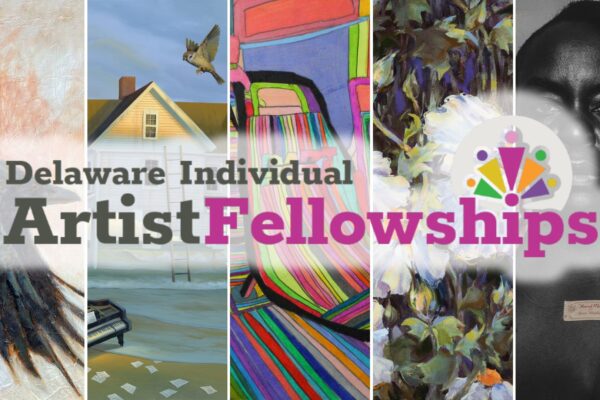 Images from four DDOA Fellowship awardees in one tile.