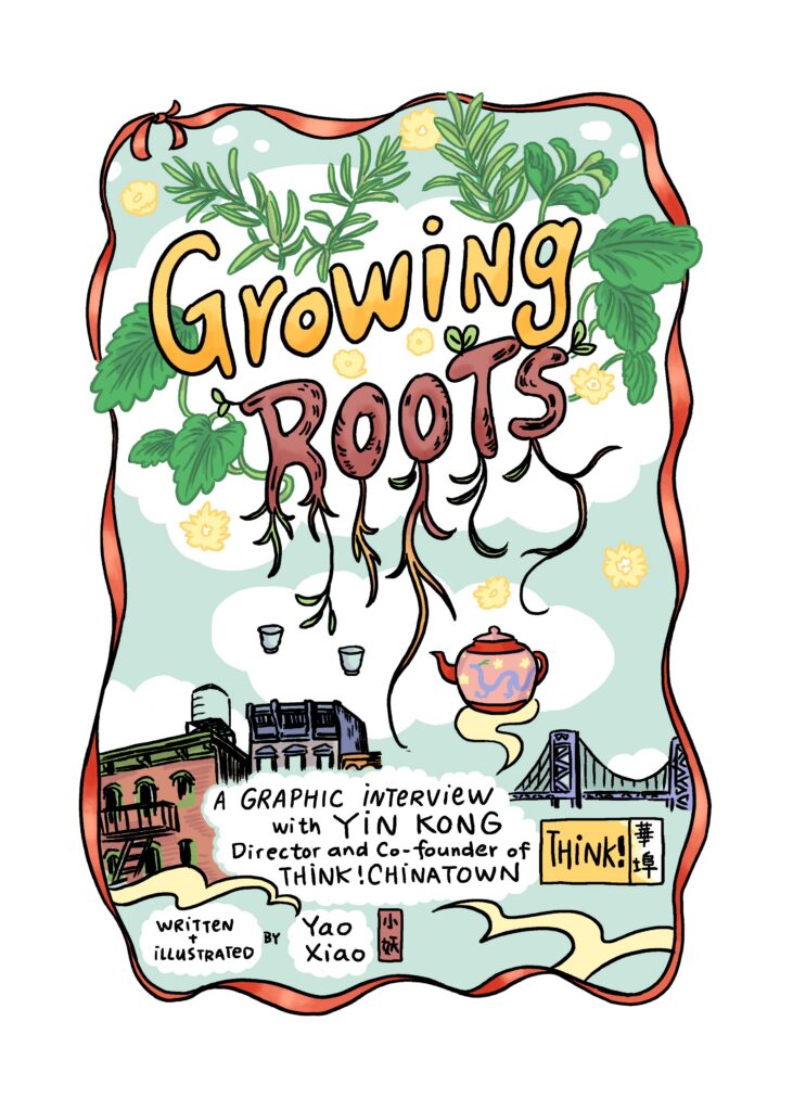 Graphic novel cover Growing Roots.