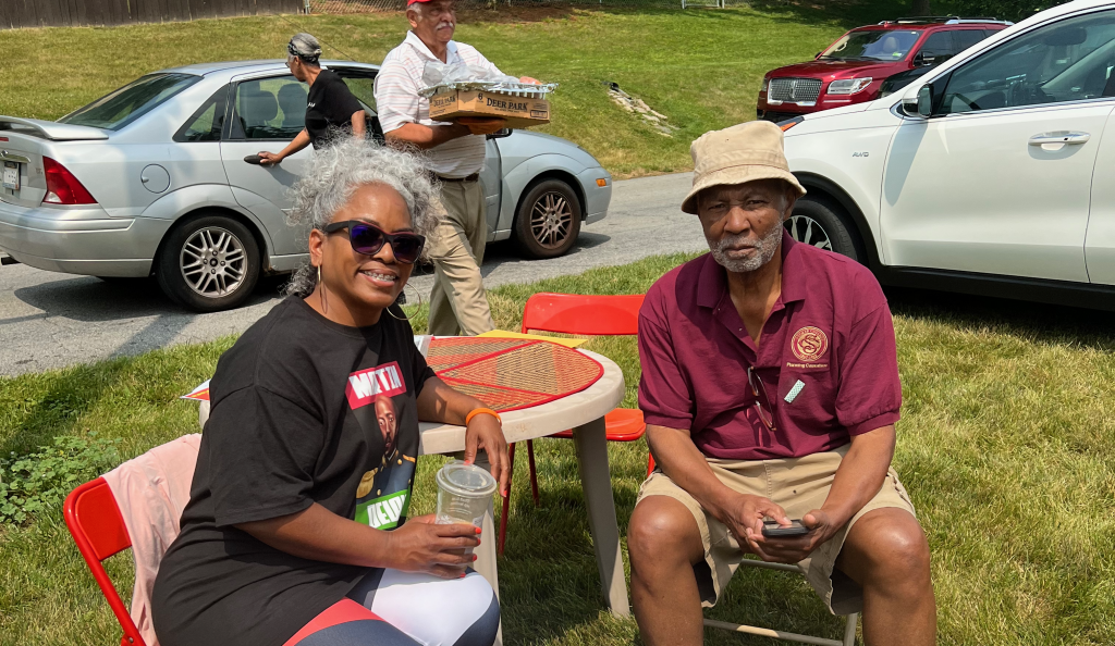 Jamila Jones and George Rutherford, Founding member of the Jefferson County Black History Preservation Society at the Jefferson County NAACP Juneteenth Celebration, 2023. Credit: Jamila Jones.
