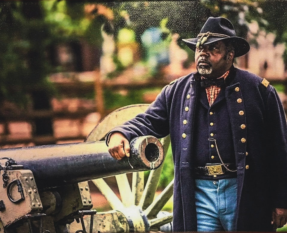 Timothy G. Hodge re-enacting Martin Delany in Gettysburg, PA, 2019. Credit: Timothy G. Hodge.